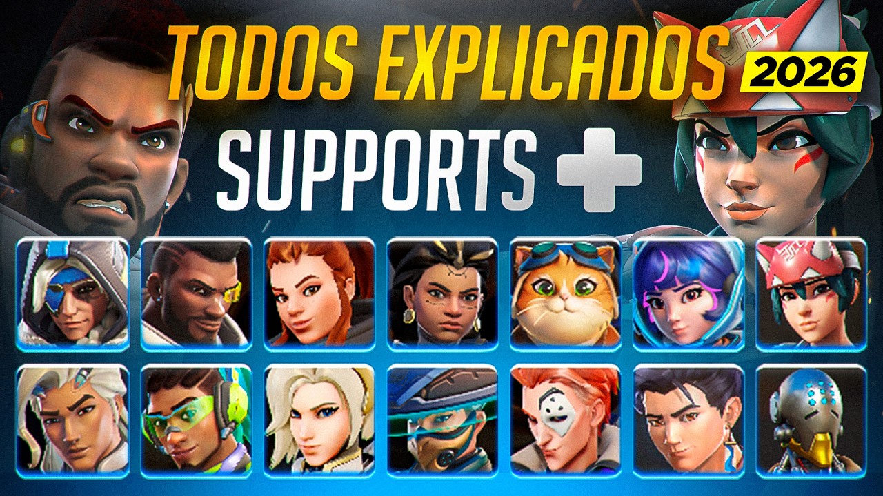 COMO JUGAR TODOS LOS SUPPORTS de OVERWATCH en 2026 y sus PERKS - YouTube