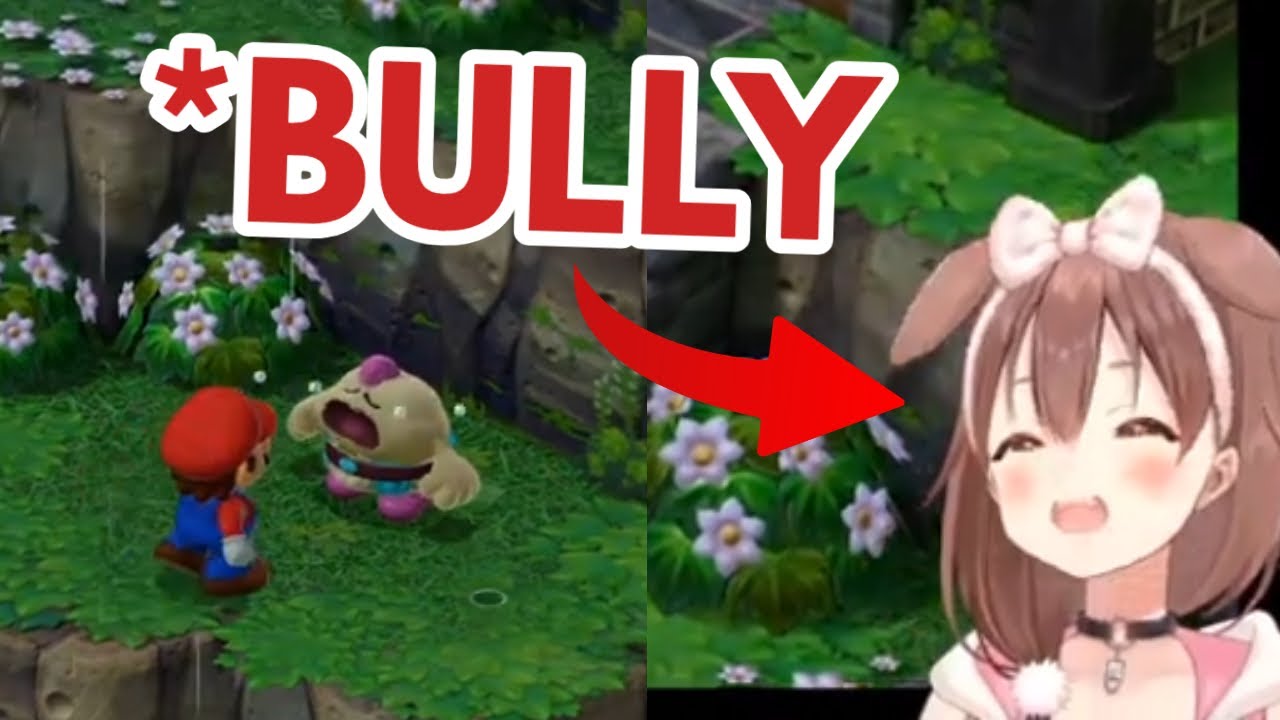 Korone Being a Bully To Poor Mallow in Super Mario RPG