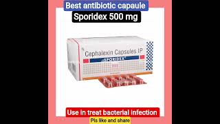 uses of sporidex 500 mg capsule # cephalexin capsule