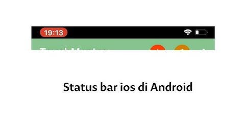 metode status bar ios red clock version for android