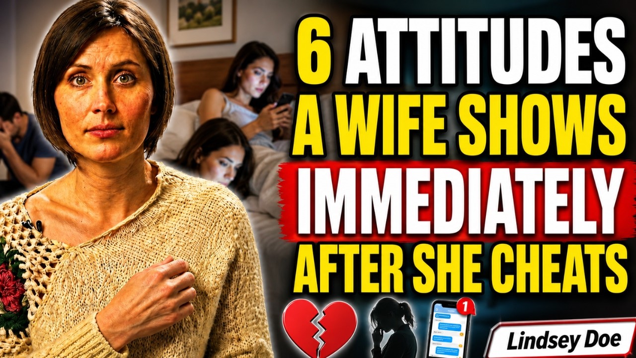 6 ATTITUDES A Wife Shows IMMEDIATELY After She Cheats | Female Psychology Explained | Lindsey Doe