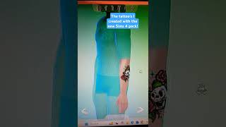 The Tattoos I created in the new Sims 4 pack! #sims4 #tattoo #simstattoo #thesims4