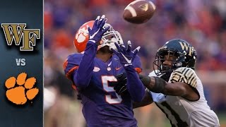 Wake Forest vs. Clemson Football Highlights (2015)
