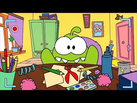 Раскраска с Ам Нямом - Скрапбукинг 💓💓Ко Дню Святого Валентина - Учим цвета