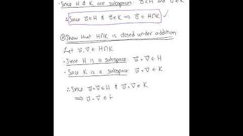 Subspaces (Example 5)