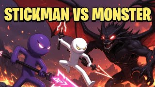 Stickman vs Monster: Epic Idle RPG Trailer - Heroes Rise Against Drakkar. #stickmananimation #shorts screenshot 5