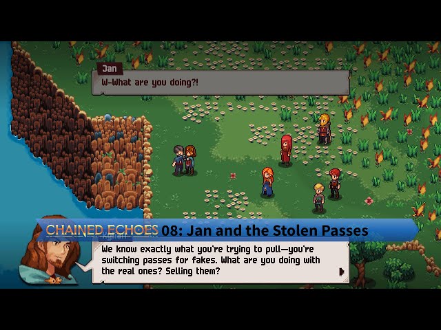 Let's Play Chained Echoes 08: Someone's Lying! Jan, Becker, and the Stolen  Passes 