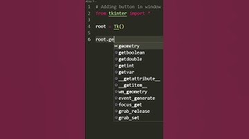 ADDING A BUTTON IN TKINTER WINDOW USING PYTHON | #shorts | #viral | #shortvideo | #viralvideo