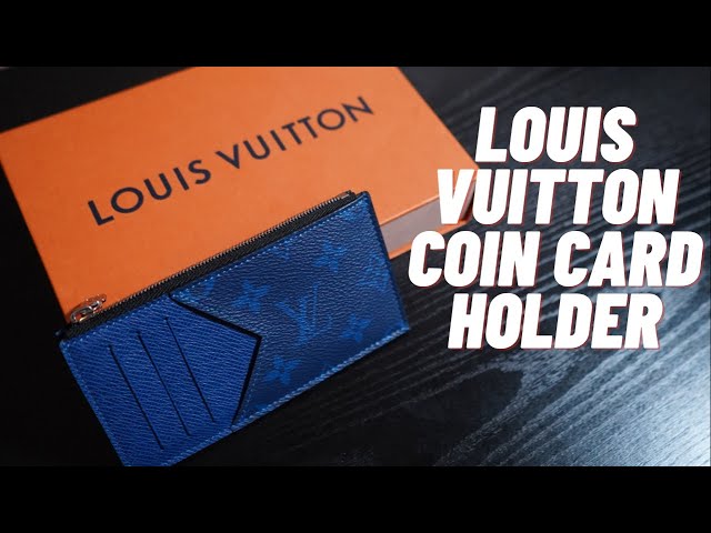 Louis Vuitton Coin Card Holder Monogram Pacific Taiga Blue in