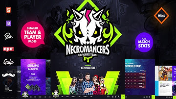 Necromancers - eSports Team HTML Template | Themeforest Website Templates and Themes