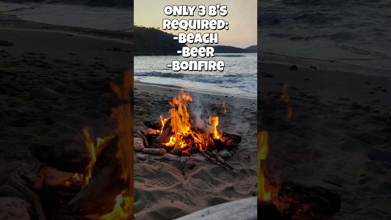 Beach. Beer. Bonfire. | St. Thomas Sunset Vibes 🔥🌴