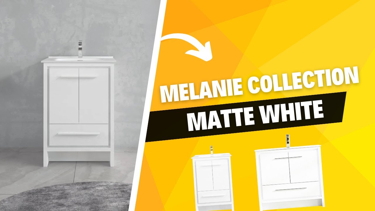Step Into Elegance with Our Melanie Collection Vanity in Matte White