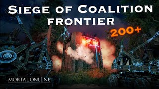War against Coalition - [Debars] special - siege of Coalition frontier |Big battle| Mortal Online 2