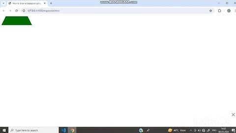 How to draw a Trapezoid using HTML and CSS. | HTML | CSS