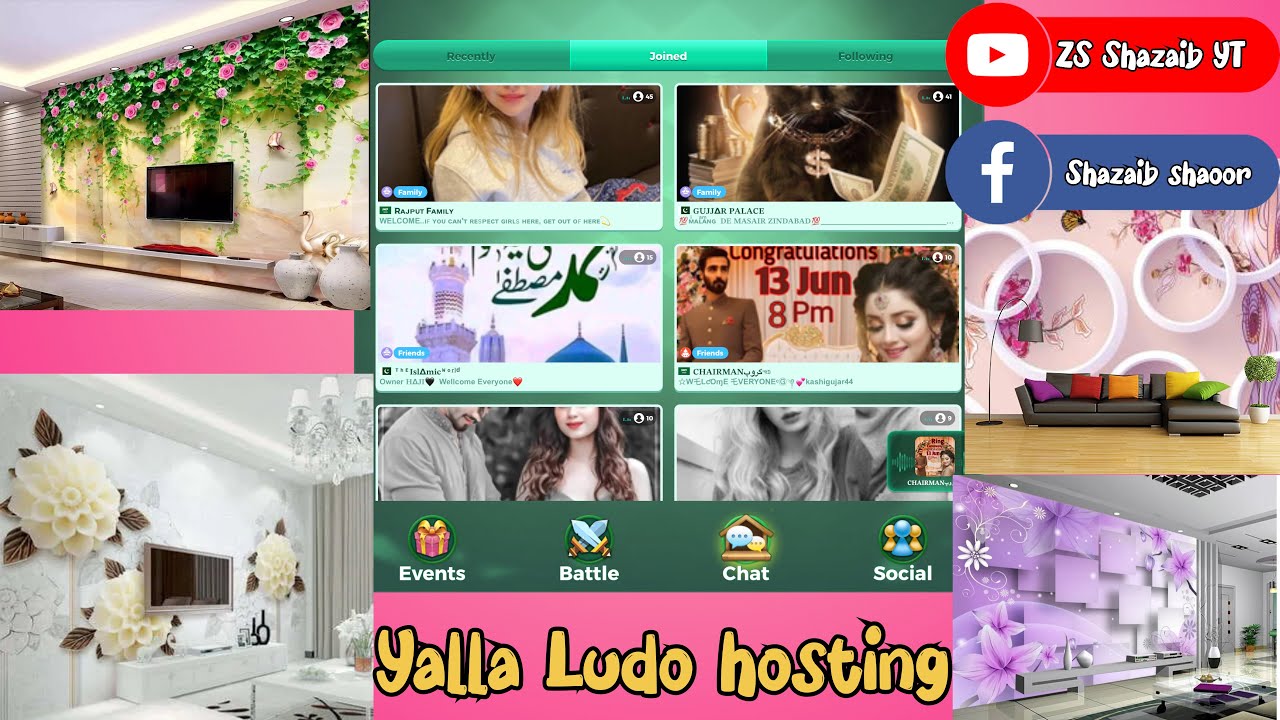Full Time room party ???? yalla ludo YouTube