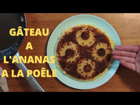 gâteau-au-yaourt-a-l'ananas-à-la-poële-!