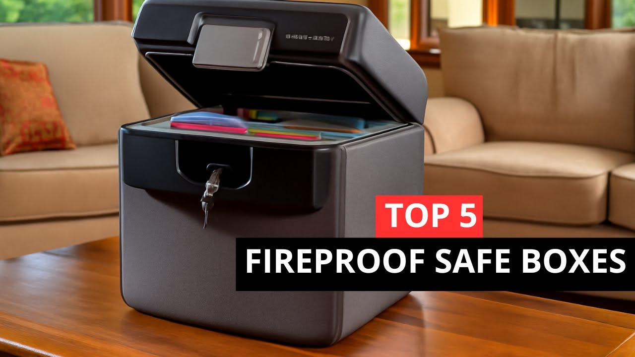 💥 Top 5 Home Safe on Amazon 2025. | Best Fireproof Safe Boxes - YouTube