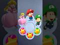 Mario, Luigi and Princess Peach #mario #nintendo #satisfying #peach #luigi #gaming #asmr #shortvideo