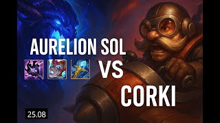 AURELION SOL vs CORKI (MID) | LAN Platino #LeagueOfLegends #soloq #riotgames #subirelo