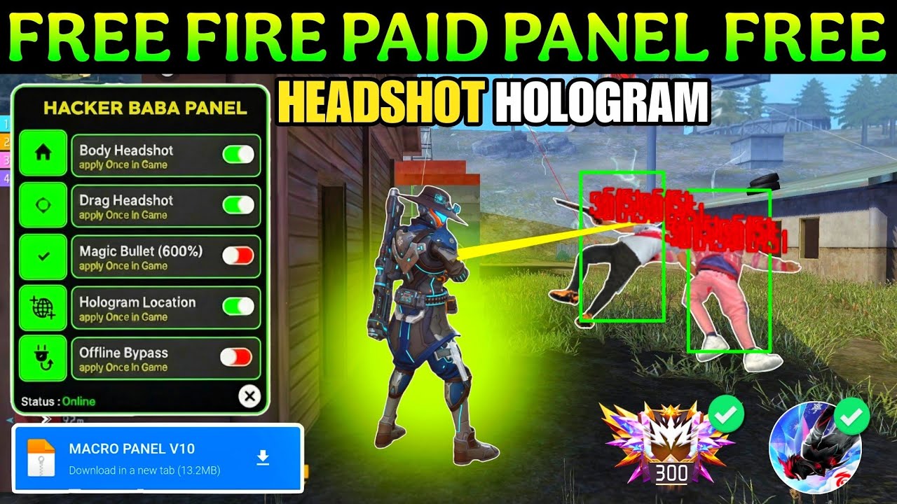 OB52 ANTIBAN FREE FIRE PANEL 🔥  FF MAX 100% HEADSHOT PANEL 🎯 FF MAX MAGIC BULLET, FF HEADSHOT HACK 💯