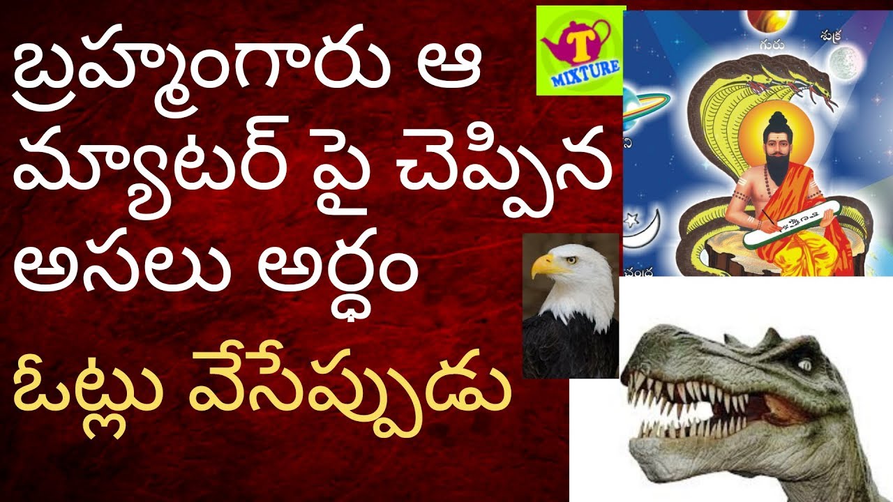 బ్రహ్మం గారు చెప్పింది ఇదే - ఓట్లు వేసేప్పుడు ఈ ఇల్లు మర్చిపోతే Tmixture knowledge videos telugu