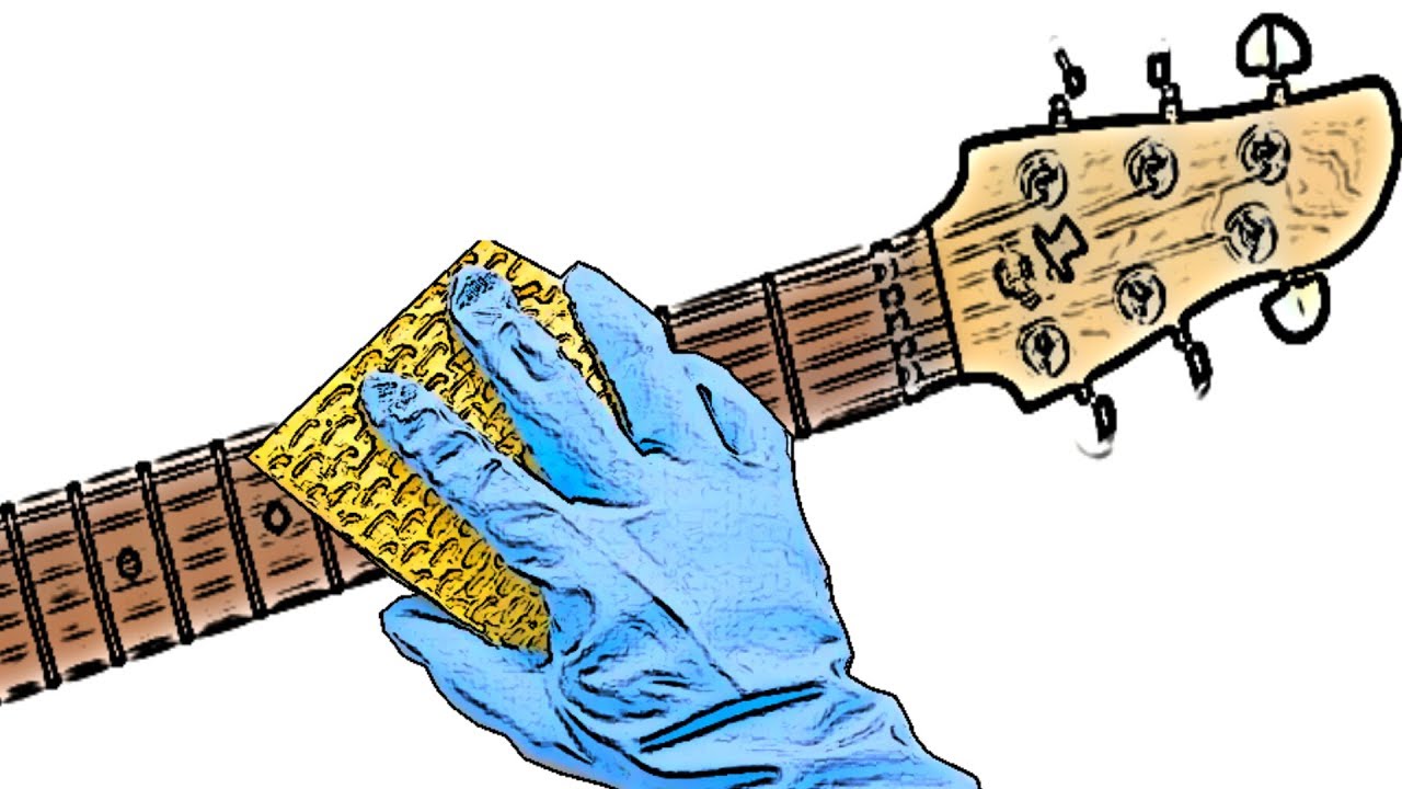 Cleaning your guitar rosewood FRETBOARD homehold itens YouTube