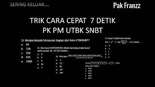 QUICK WAY TO ANSWER QUANTITATIVE KNOWLEDGE QUESTIONS FOR THE 2026 UTBK SNBT