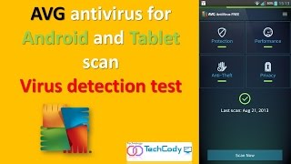 AVG antivirus for Android and Tablet VIRUS detection test screenshot 2