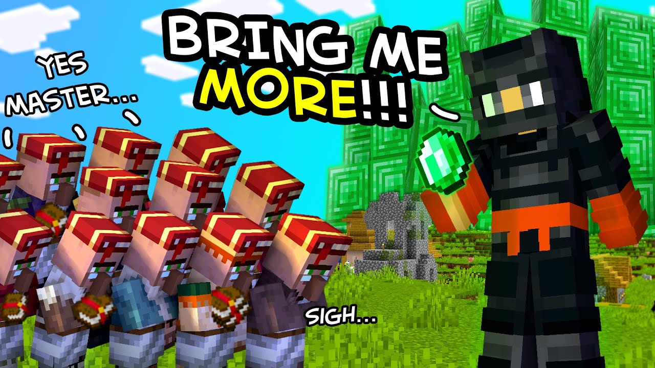 I Took A Vacation In Minecraft As A Villager  - BlockBreaking Vacation