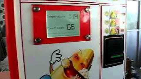 popcorn vending machine working process