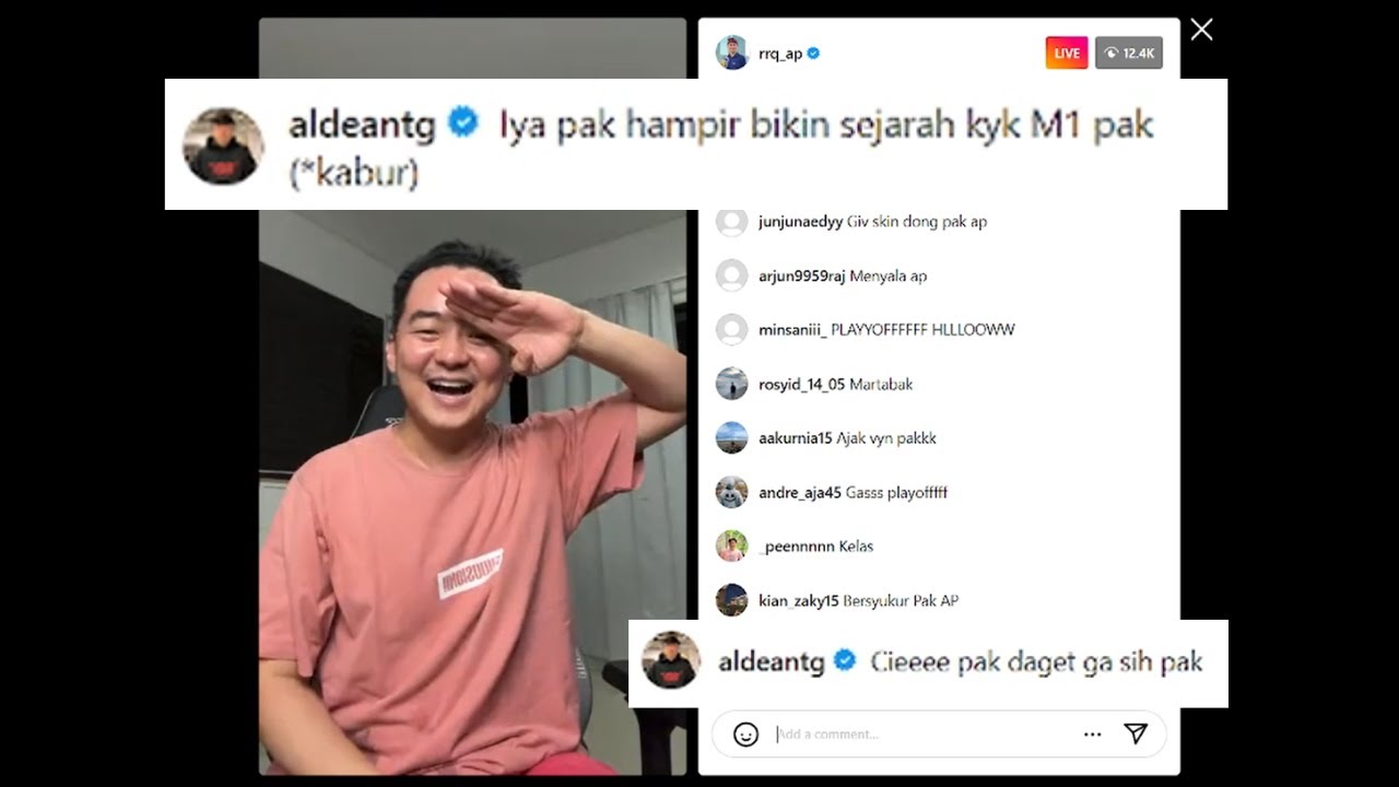 LIVE IG PAK AP SENENG BANGET RRQ LOLOS PLAYOFF - YouTube