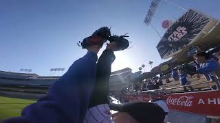 WHAT SNAGGING 11 BASEBALLS LOOKS LIKE! Dodger Stadium Home Run Seats!