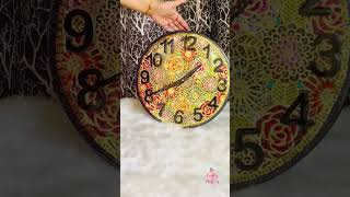 Handmade resin wall clock