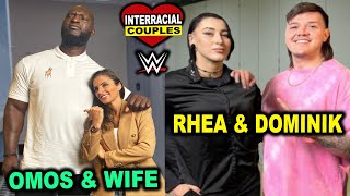 Interracial WWE Couples - Omos & Wife, Rhea Ripley & Dominik Mysterio