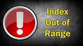 How To Fix Index Error: Single Positional Indexer Is Out Of Bounds - Youtube