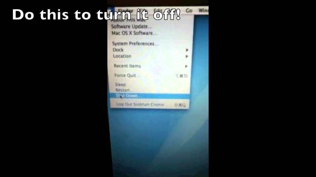 How to turn on and off a Mac! YouTube