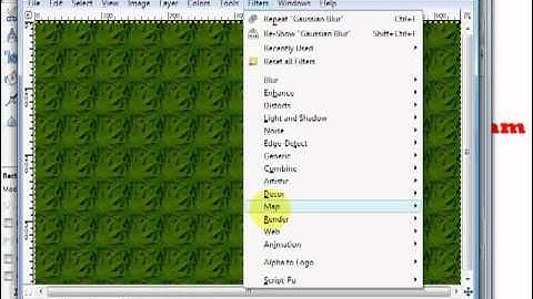 GIMP Video Tutorial -- Bumpmapping