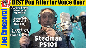 Stedman PS101 - Best Pop Filter for Voice Over with Neumann TLM103 VO