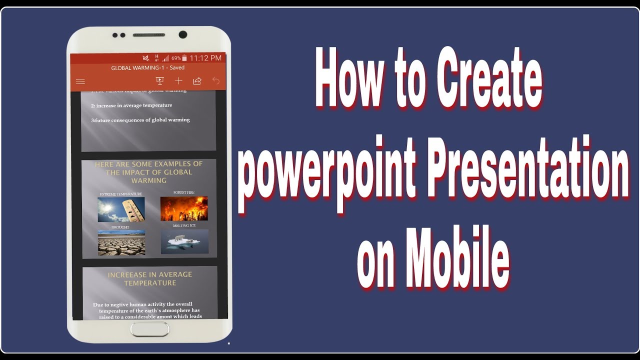 how to make powerpoint presentation on android phone