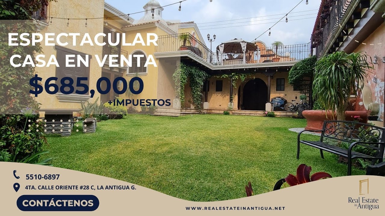 ESPECTACULAR CASA EN VENTA EN ANTIGUA GARDENS $685,000 + Impuestos (No disponible)