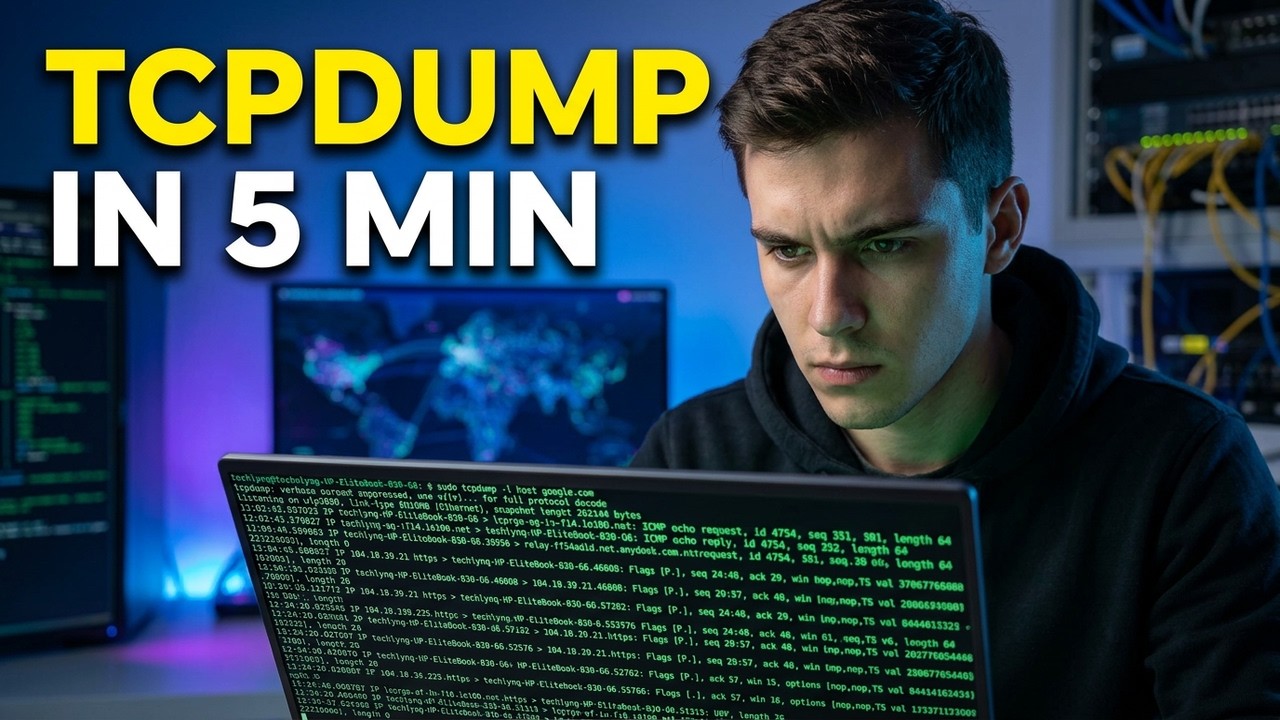 See All Network Traffic with tcpdump (First Command Explained) - YouTube