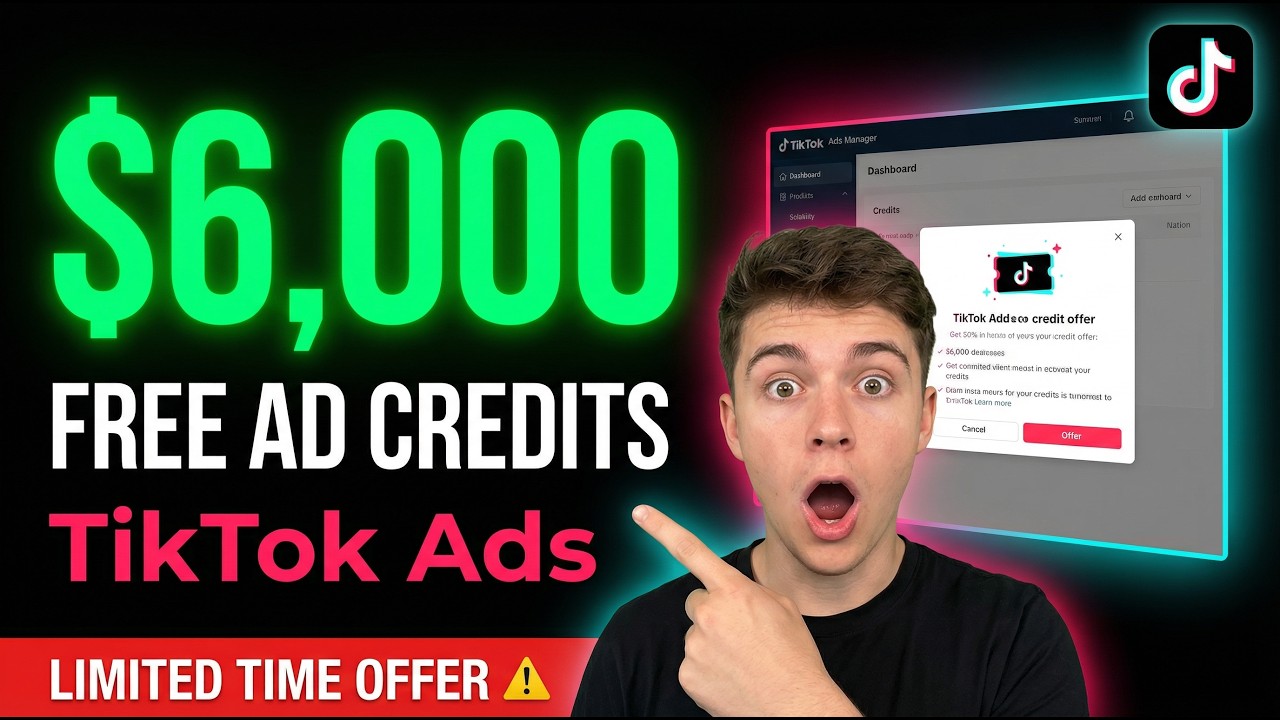 How to Get $6,000 in FREE TikTok Ads Credits Step by Step 2026 - YouTube