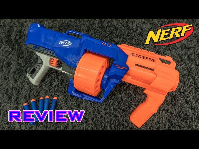 [REVIEW] Nerf Elite SurgeFire | Unboxing, Review, & Firing Demo