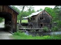 Sawing Lumber With Water Powered Sash Sawmill at Leonard's Mills