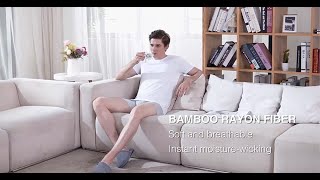 David Archy Undershirt DADD05V Men’s Micro Modal Comfy V-Neck Undershirt