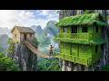 This man built a bamboo house on a steep cliff in just 100 days. | by @BushcraftSatyr