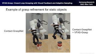 Famous VFAS-Grasp: Closed Loop Grasping with Visual Feedback and Adaptive Sampling Profile