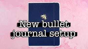 New bullet journal setup 💜 Setting up a B6 bullet journal