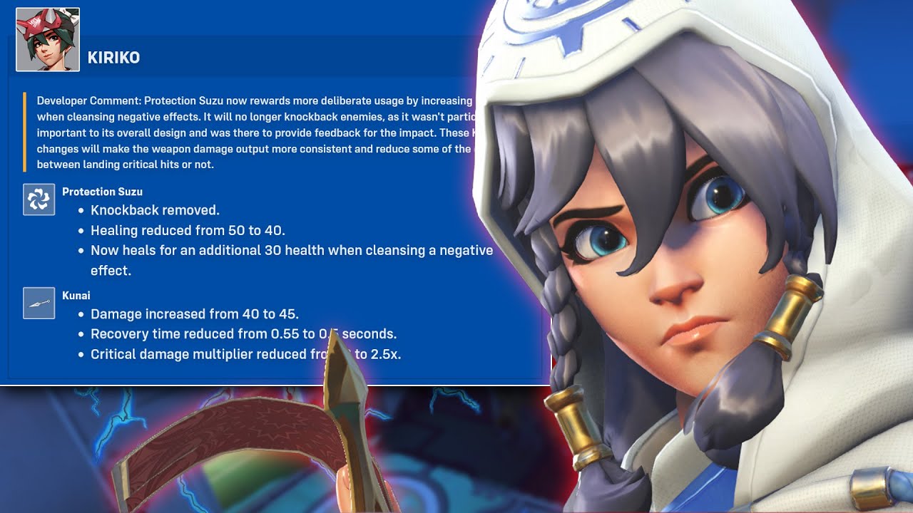 Kiriko’s changes in Season 6 were net buffs. Let’s try her in Top 500.