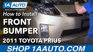 How to Remove Front Bumper 10-15 Toyota Prius